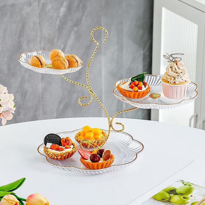 Wedding Cake Stand Buffet Dessert Cupcake Stand for Birthday Kitchen Wedding clear