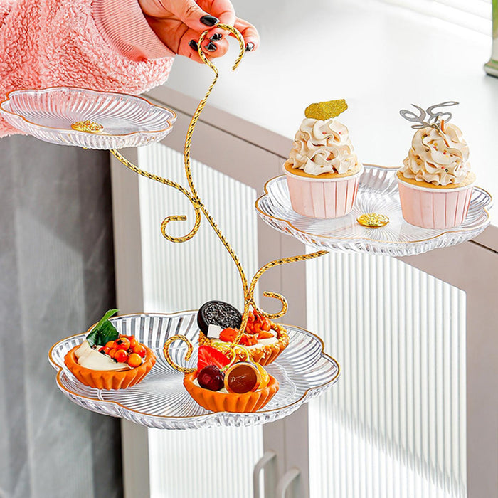 Wedding Cake Stand Buffet Dessert Cupcake Stand for Birthday Kitchen Wedding clear