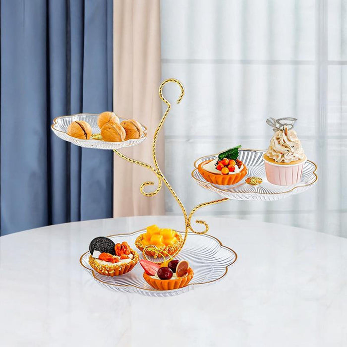 Wedding Cake Stand Buffet Dessert Cupcake Stand for Birthday Kitchen Wedding clear