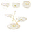 Wedding Cake Stand Buffet Dessert Cupcake Stand for Birthday Kitchen Wedding white