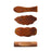 10 Pieces Wooden Chopstick Holders Chopstick Rest for Hotels Spoon Tableware Small fish