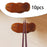 10 Pieces Wooden Chopstick Holders Chopstick Rest for Hotels Spoon Tableware Wide fish