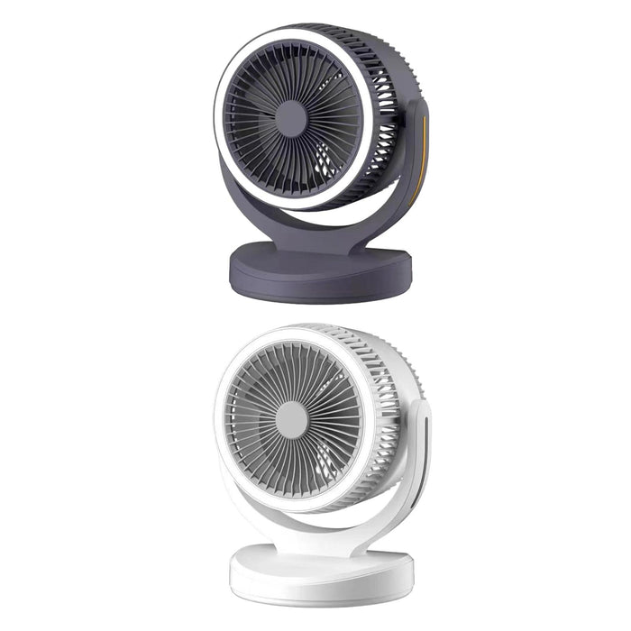 Air Circulator Fan Speeds Adjustment Table Fan for Camping Traveling Outdoor Black