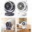 Air Circulator Fan Speeds Adjustment Table Fan for Camping Traveling Outdoor Black