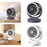 Air Circulator Fan Speeds Adjustment Table Fan for Camping Traveling Outdoor Black