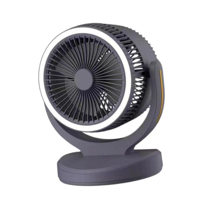 Air Circulator Fan Speeds Adjustment Table Fan for Camping Traveling Outdoor Black