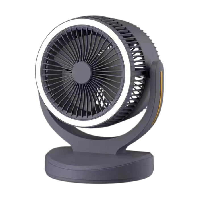 Air Circulator Fan Speeds Adjustment Table Fan for Camping Traveling Outdoor Black