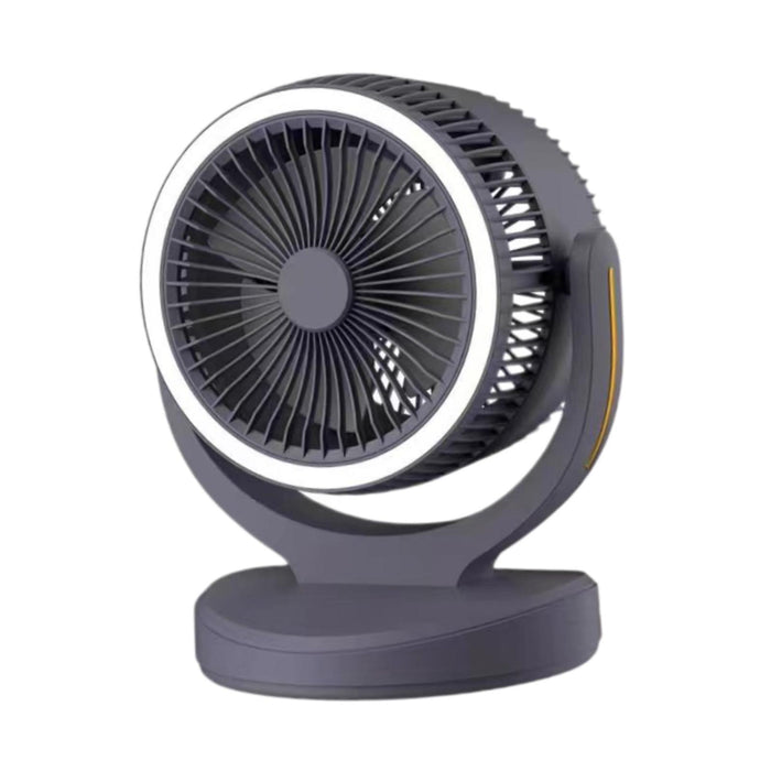 Air Circulator Fan Speeds Adjustment Table Fan for Camping Traveling Outdoor Black