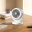 Air Circulator Fan Speeds Adjustment Table Fan for Camping Traveling Outdoor White