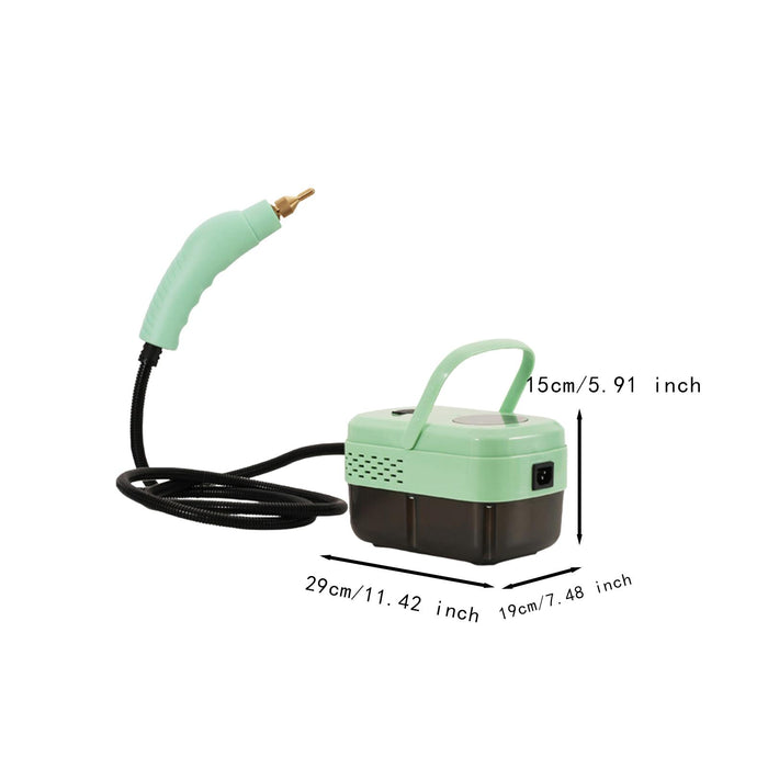 Steam Cleaner Lightweight with Brush Heads Multiuse for Bathroom Home Toilet Green