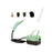 Steam Cleaner Lightweight with Brush Heads Multiuse for Bathroom Home Toilet Green