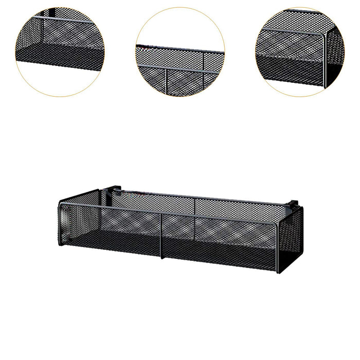 Hanging Storage Basket Accessories Desk Hanging Basket for College Dorm Sofa black