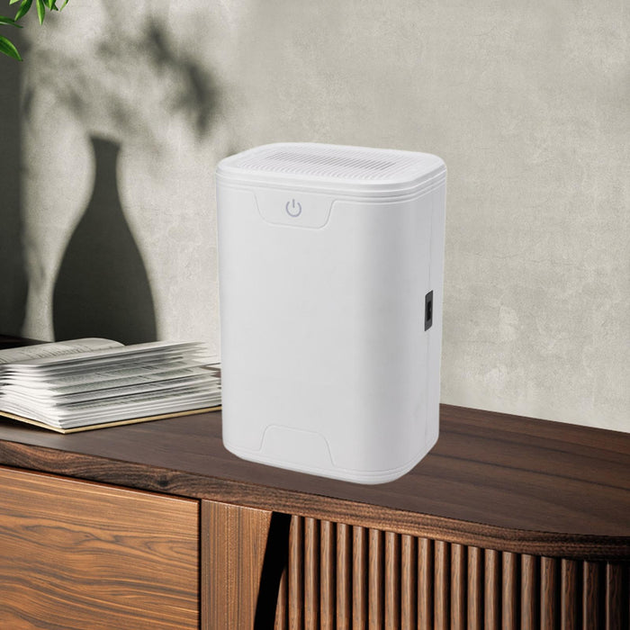 Air Dehumidifier 750ml Water Tank Compact Quiet for Bathroom Laundry Bedroom