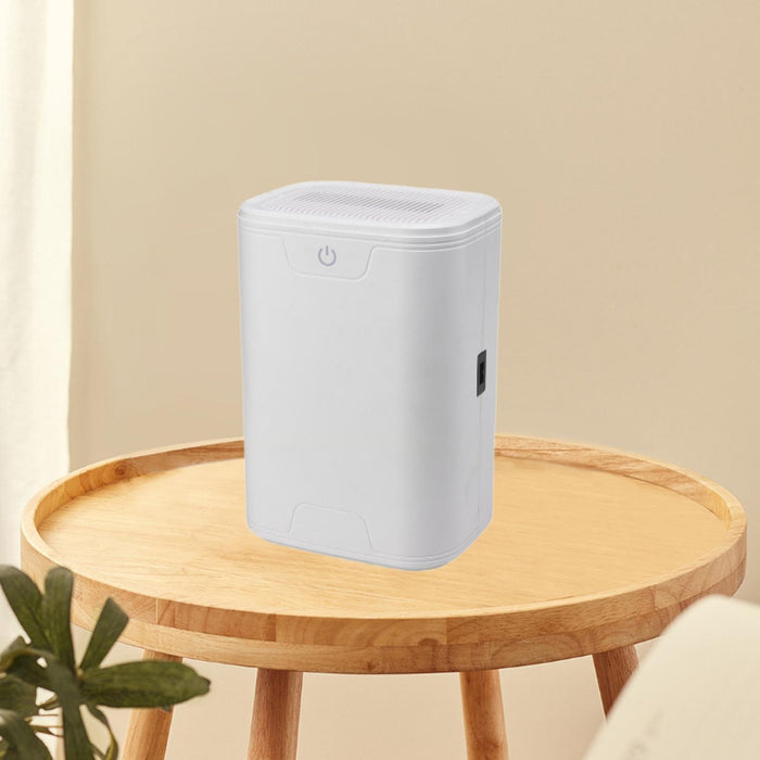 Air Dehumidifier 750ml Water Tank Compact Quiet for Bathroom Laundry Bedroom