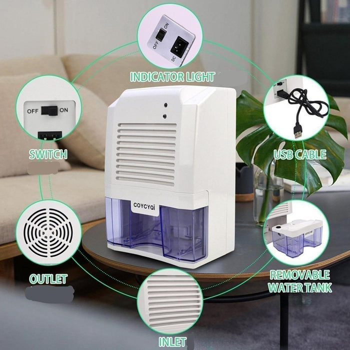 Small Dehumidifier Mini Moisture Dryer Machine for Bathroom Closet Cloakroom