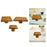 Square Wood Cake Display Stand Accessory for Donuts, Fruits Cupcake Pedestal 15cmx9.5cm