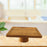 Square Wood Cake Display Stand Accessory for Donuts, Fruits Cupcake Pedestal 25cmx9.5cm