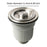 Kitchen Sink Stopper Strainer Drain Cover Stainless Steel Sink Plug Strainer 11.4cm