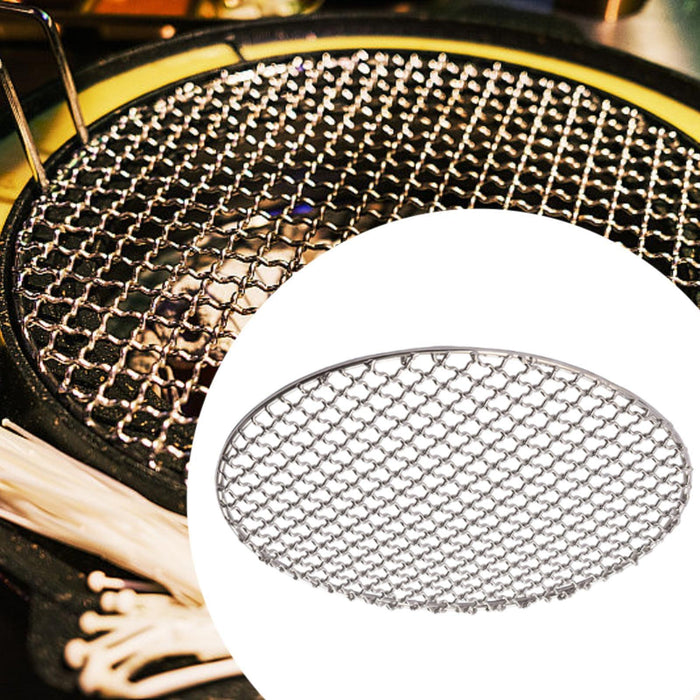 Grill Mesh Net Roasting Grid Wire Lightweight Tea Parties Barbecue Wired Net Diameter 28cm