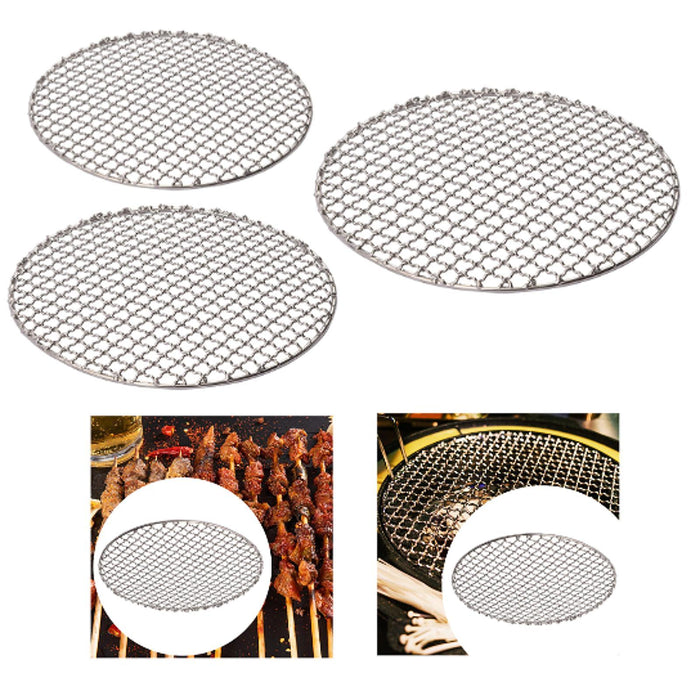 Grill Mesh Net Roasting Grid Wire Lightweight Tea Parties Barbecue Wired Net Diameter 28cm