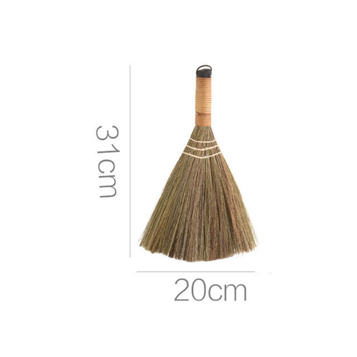 Whisk Broom Decorative Household Straw Broom for Home Floor Sweepers Kitchen short