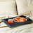 Crofta Bathroom Vanity Tray Anti Slip Kitchen Soap Tray for Countertop Dresser Soap S black