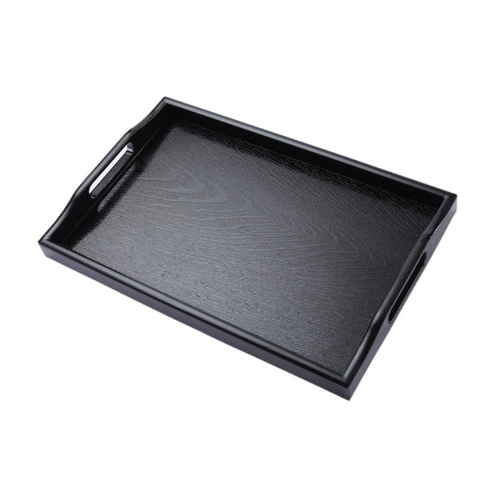 Crofta Bathroom Vanity Tray Anti Slip Kitchen Soap Tray for Countertop Dresser Soap S black