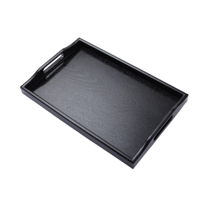 Crofta Bathroom Vanity Tray Anti Slip Kitchen Soap Tray for Countertop Dresser Soap S black