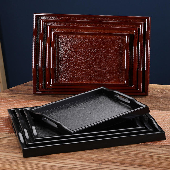 Crofta Bathroom Vanity Tray Anti Slip Kitchen Soap Tray for Countertop Dresser Soap S black