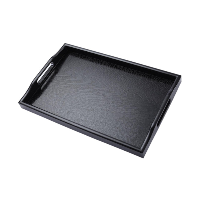 Crofta Bathroom Vanity Tray Anti Slip Kitchen Soap Tray for Countertop Dresser Soap M black