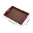 Crofta Bathroom Vanity Tray Anti Slip Kitchen Soap Tray for Countertop Dresser Soap S brown