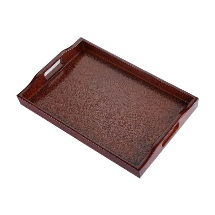 Crofta Bathroom Vanity Tray Anti Slip Kitchen Soap Tray for Countertop Dresser Soap S brown