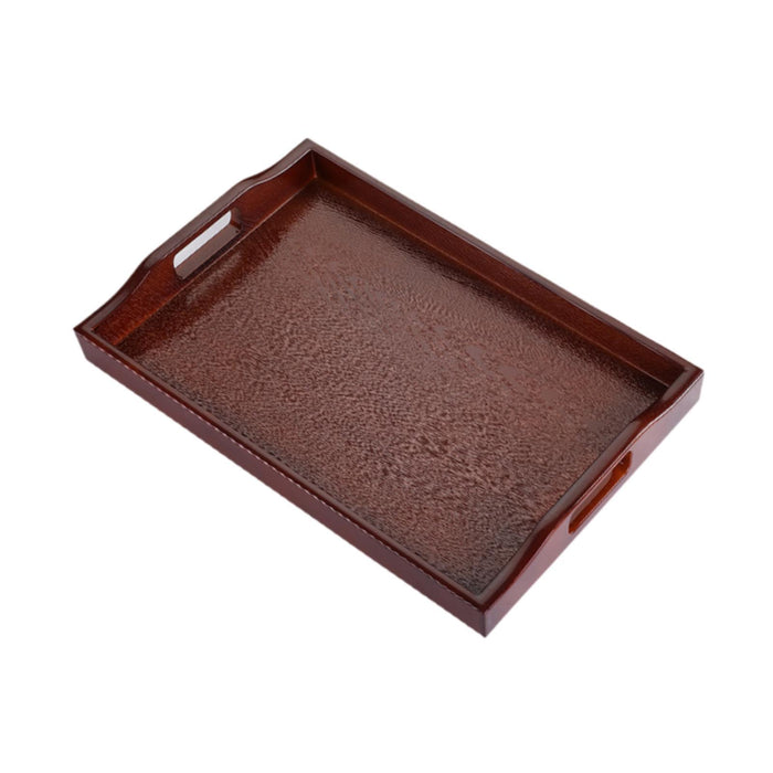 Crofta Bathroom Vanity Tray Anti Slip Kitchen Soap Tray for Countertop Dresser Soap S brown