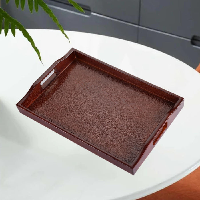 Crofta Bathroom Vanity Tray Anti Slip Kitchen Soap Tray for Countertop Dresser Soap S brown