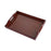 Crofta Bathroom Vanity Tray Anti Slip Kitchen Soap Tray for Countertop Dresser Soap M brown