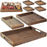 7Pcs Wooden Serving Trays Coffee Tea Tray for Kitchen Coffee Table Breakfast