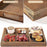 7Pcs Wooden Serving Trays Coffee Tea Tray for Kitchen Coffee Table Breakfast