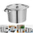 Stainless Steel Stockpot Induction Cooking Pot 20cm for Picnic Outdoor Party