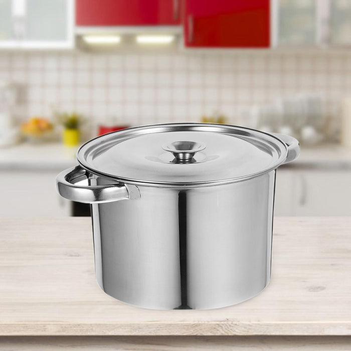 Stainless Steel Stockpot Induction Cooking Pot 20cm for Picnic Outdoor Party