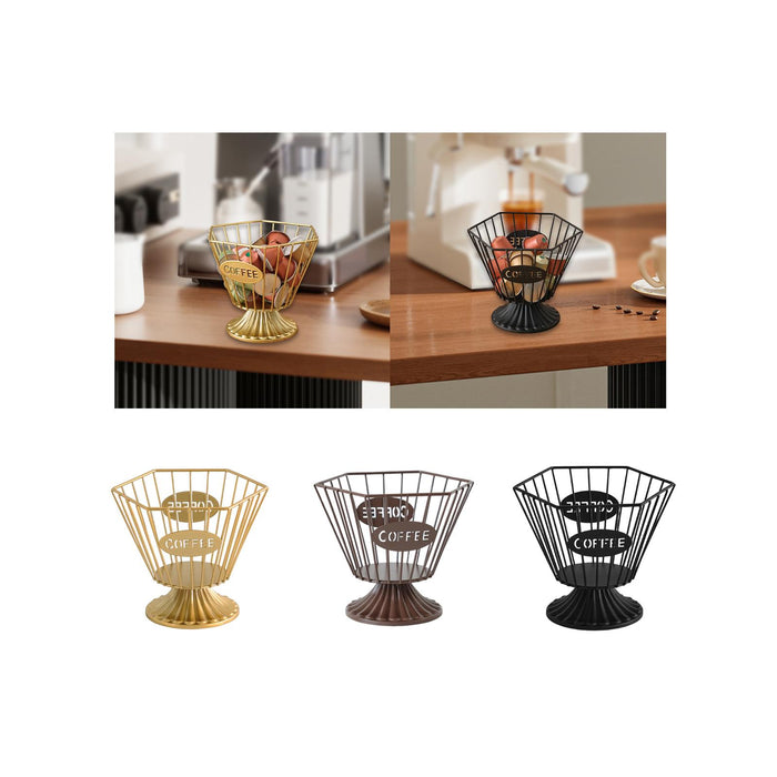 Capsule Holder Creative Practical Coffee Pod Holder for Bar Cafe Living Room Gold