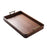 Rectangular Serving Tray Sturdy Desk Tea Tray for Bathroom Farmhouse Kitchen 38.5cmx27cmx6cm