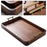 Rectangular Serving Tray Sturdy Desk Tea Tray for Bathroom Farmhouse Kitchen 38.5cmx27cmx6cm