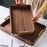 Rectangular Serving Tray Sturdy Desk Tea Tray for Bathroom Farmhouse Kitchen 38.5cmx27cmx6cm