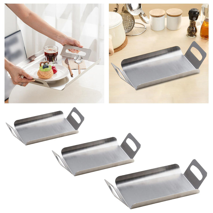 Serving Tray Rectangle Plate Jewelry Storage Tray for Living Room Home Meals 28X17CM