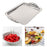 Fruit Serving Plate Wearproof Dessert Plate for Restaurant Wedding Household Large Silver