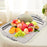 Fruit Serving Plate Wearproof Dessert Plate for Restaurant Wedding Household Large Silver