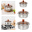 Stainless Steel Mixing Bowl Fruits Bowl Multiuse for Kitchen Restaurant Home 18cm