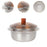 Stainless Steel Mixing Bowl Fruits Bowl Multiuse for Kitchen Restaurant Home 20cm