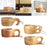 Wooden Mug Travel Mug Milk Cup Drinking Cup for Household Backpacking Hiking A