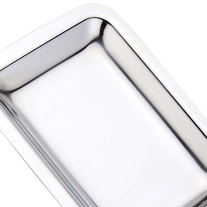 Decorative Organizer Tray Rectangle Metal Dinner Plate for Appetizer Dessert